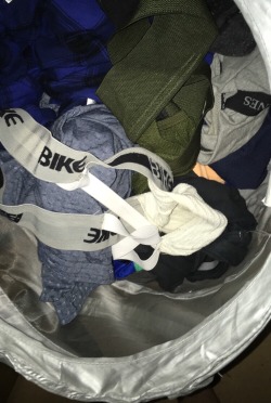 hairy-briefs:  My dirty laundry basket, at