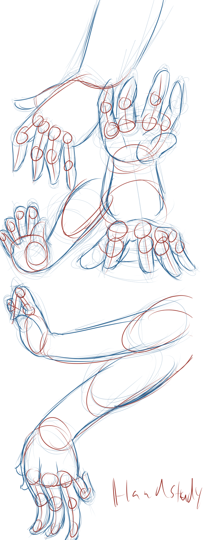 Needed to do a hand study, as i haven&rsquo;t been drawing out a proper hand