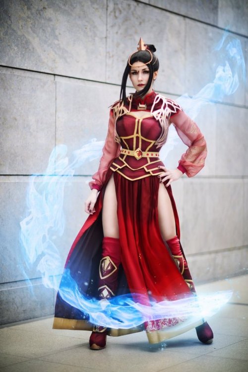 cosplayfanatics: Art Nouveau Azula by flockenschnitte  That&rsquo;s HOT.
