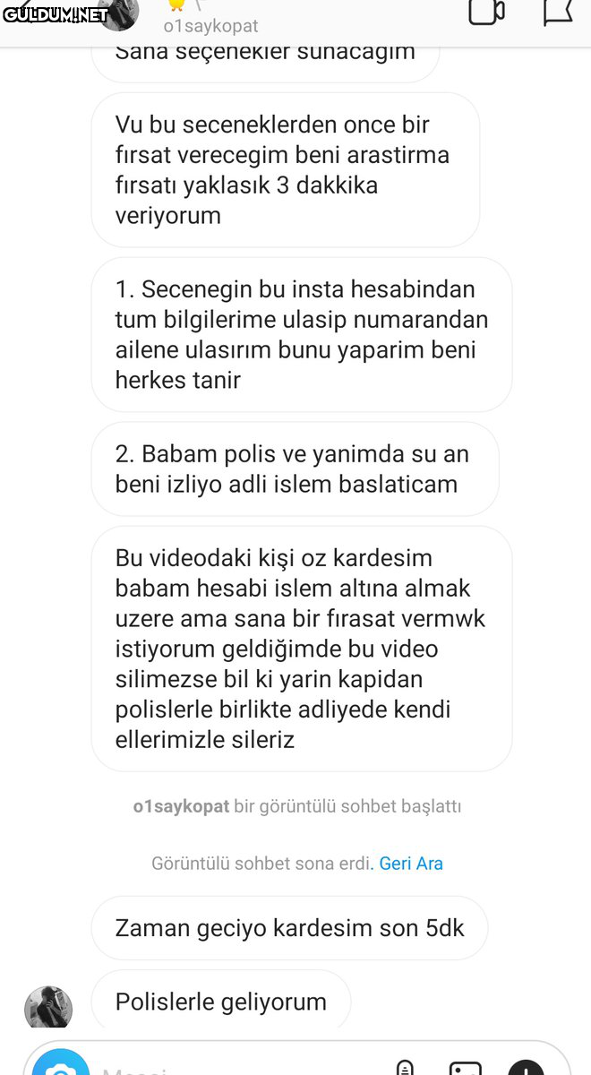 5 dakikam başladı agdhahaj...