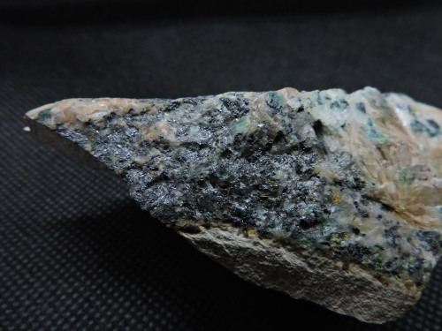 Digenite and Baryte on Rhyolite matrixLocality: Steinberg-Deckenhardt, Sankt Wendel, Saarland, 