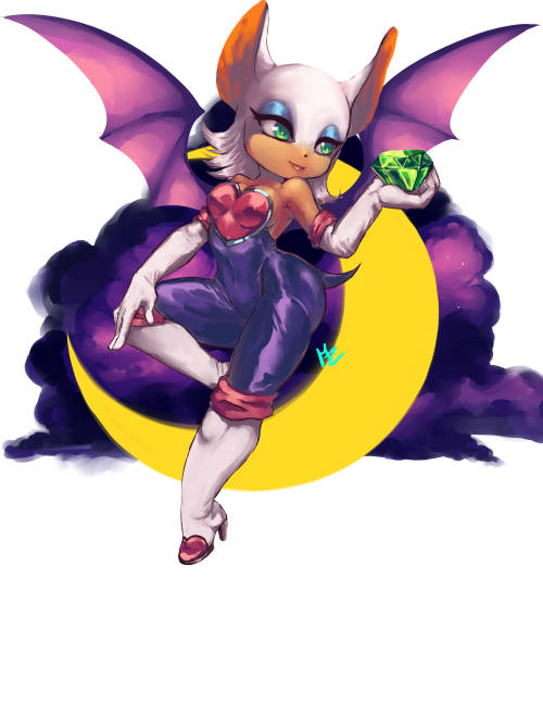 soubriquetrouge:  midnazorart:Rouge The Bat <3  ridiculously awesome