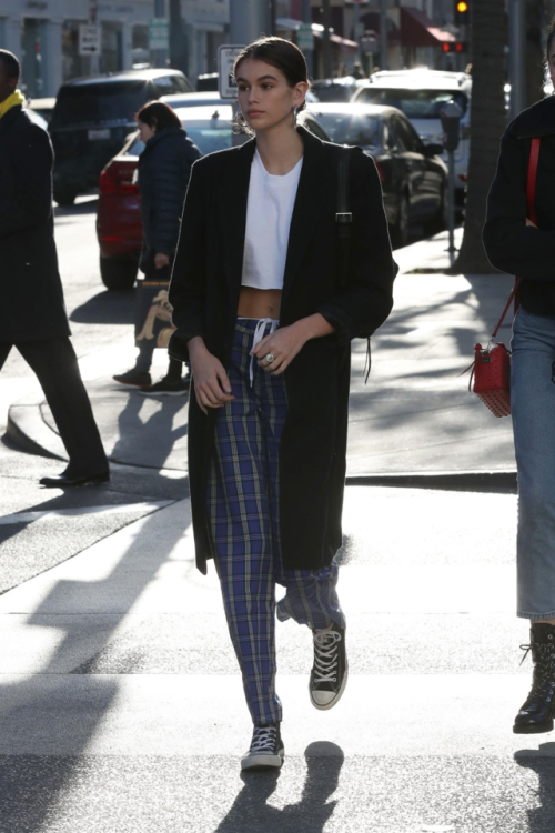 dailykaiagerber: shopping in Beverly Hills on December 21