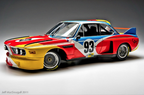 midcenturymodernfreak:Alexander Calder Paints a BMWThe BMW Art Car Project was introduced by the Fre