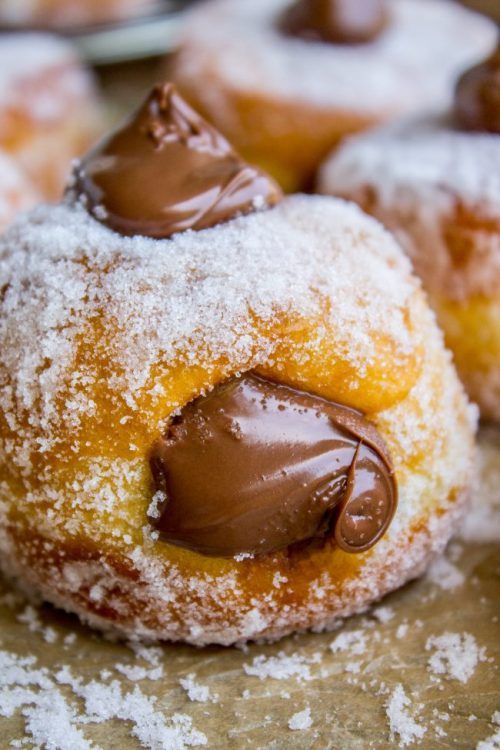 sweetoothgirl: Nutella Filled Donut Recipe My mouth literally starting watering.
