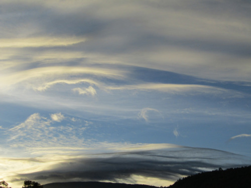 Curving Trails & “Jellyfish Clouds” in the VortexFeb. 14, 2021High winds and dramatic clouds mad
