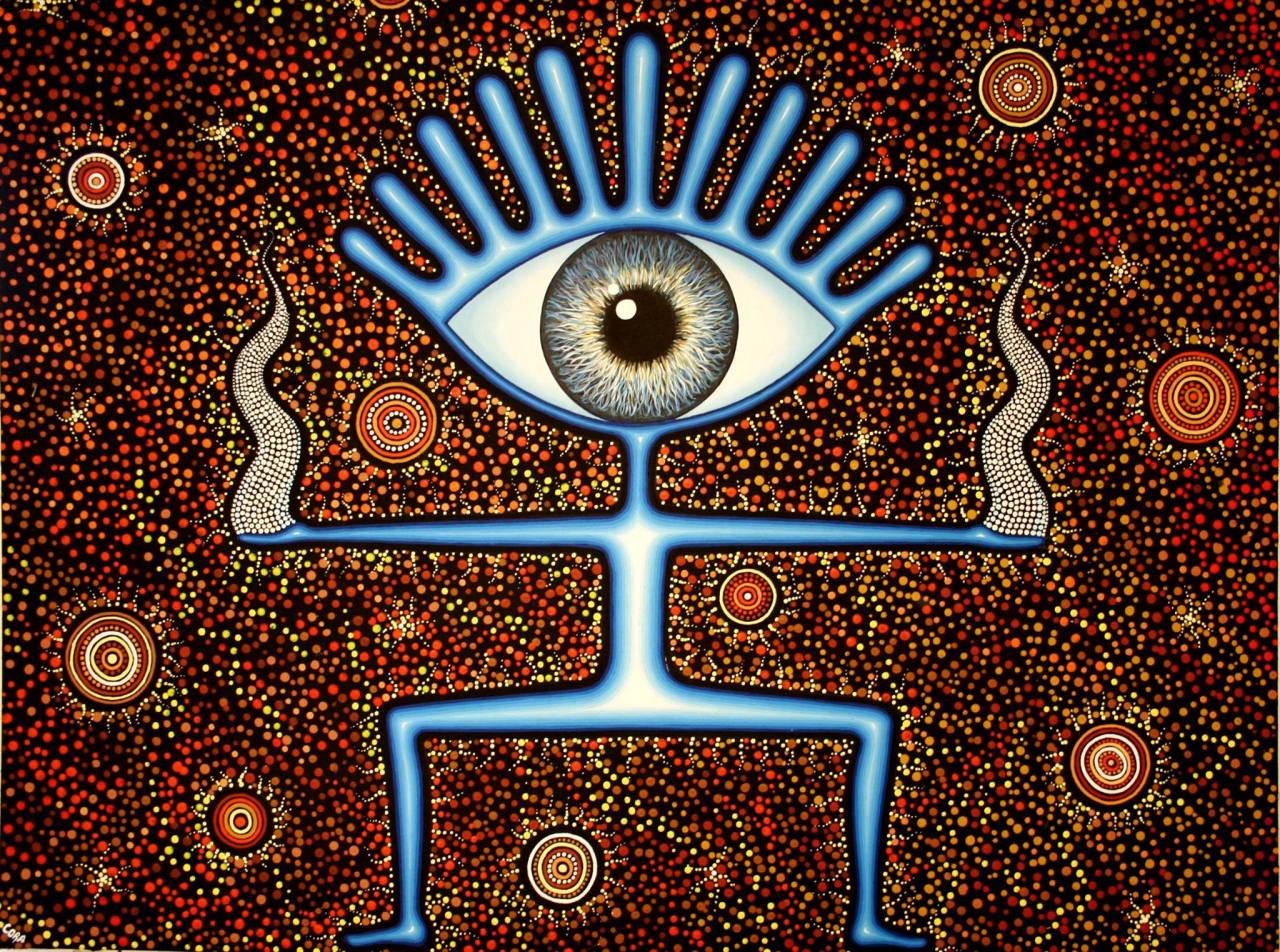 djzentao:  &ldquo; Vision &rdquo; Modern aboriginal art by Cora- Du Chaos