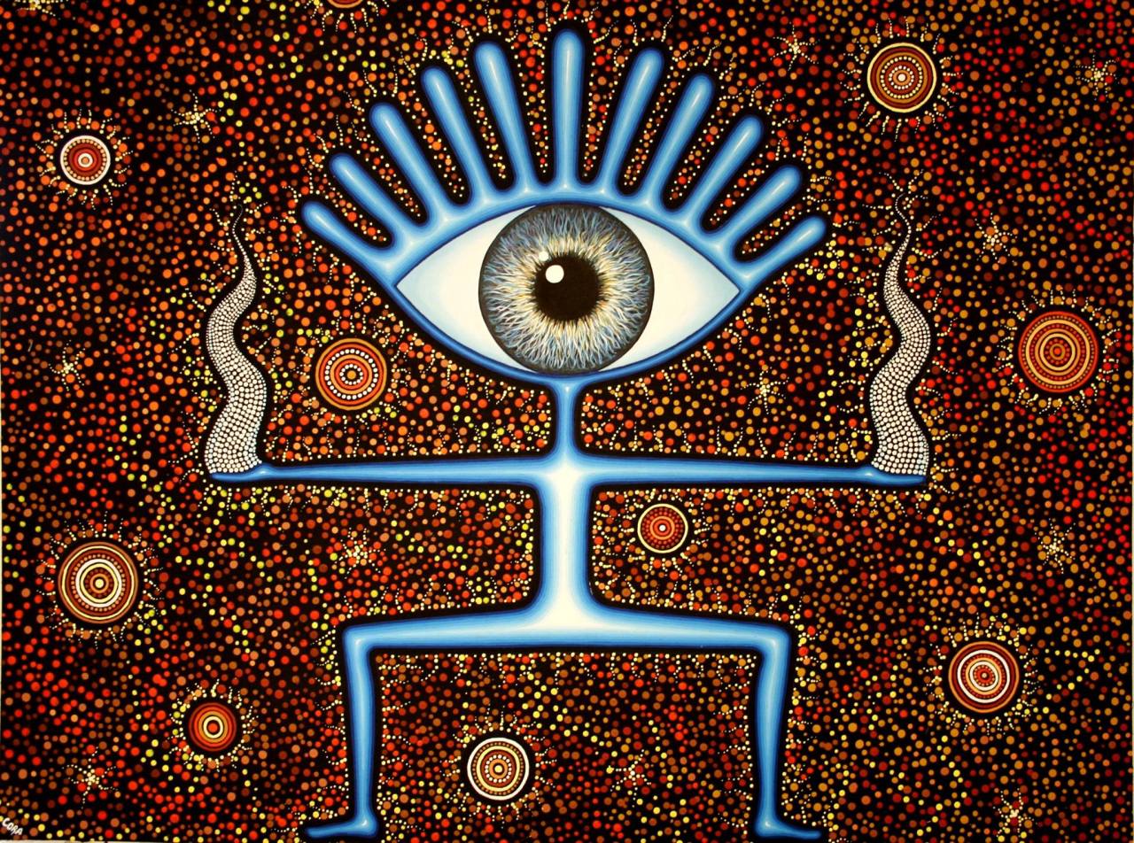 djzentao:  &ldquo; Vision &rdquo; Modern aboriginal art by Cora- Du Chaos