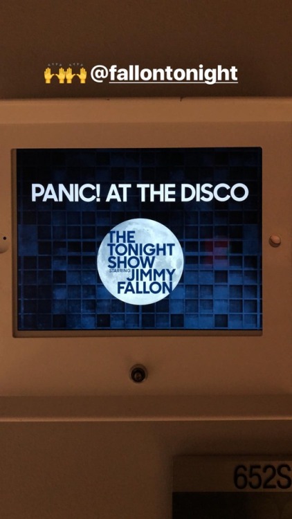 The Crush Music team supported Panic! Last night at Fallon! Instagram: panicatthedisco, chardog1, ca