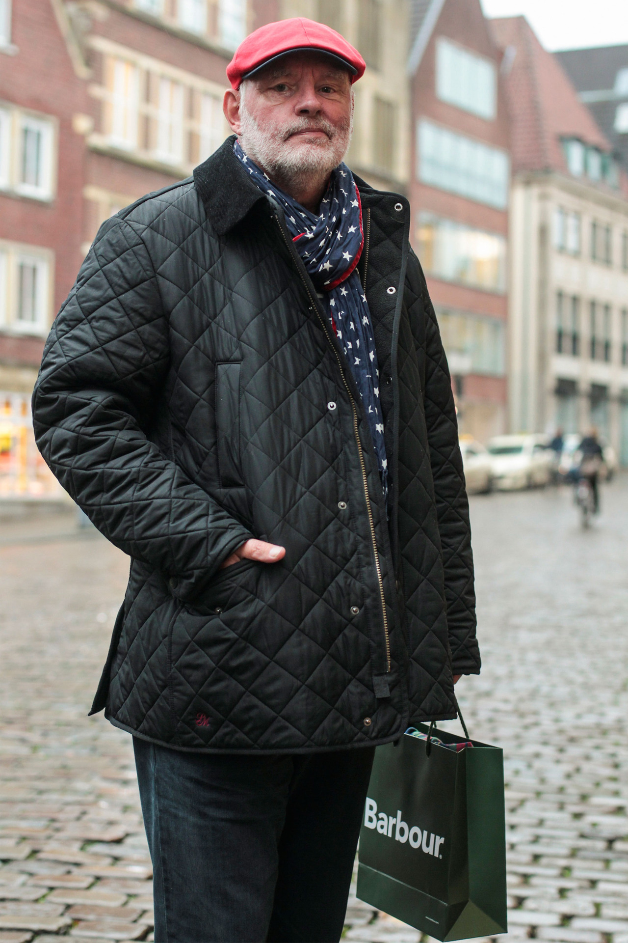 Barbour People — Paul styles his carefully monogrammed Barbour