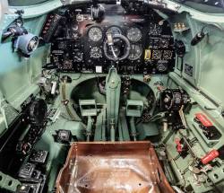 ww1ww2photosfilms:    Spitfire cockpit
