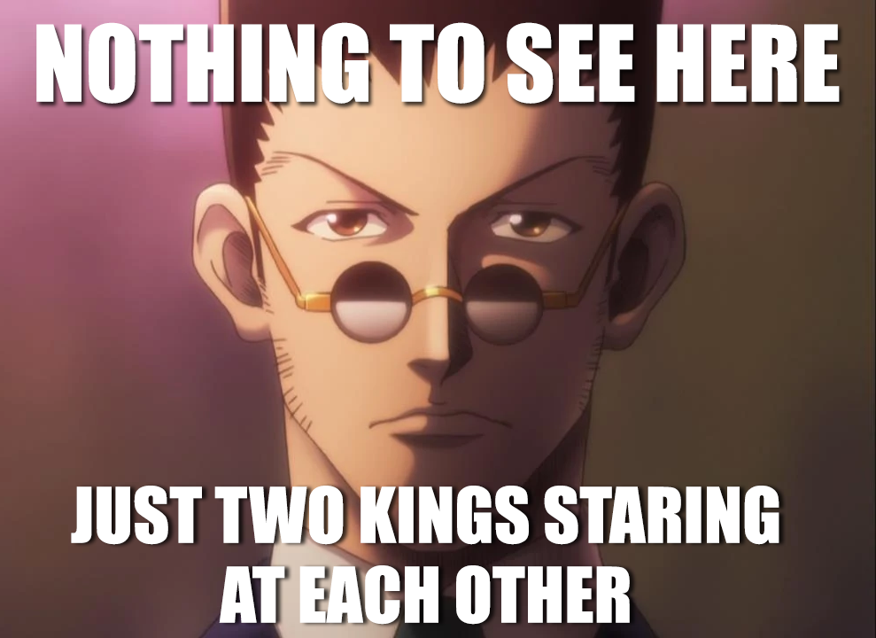 Leorio Stare meme 