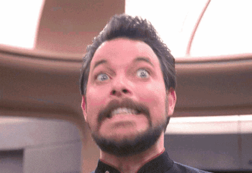 Guys I Need All Of You To See This Absolutely Unhinged Gif Of Riker I Found On Tenor