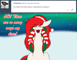 ask-pks-ponies:Miss Christmas: Eeeeeeeeeeee and so much more! x3