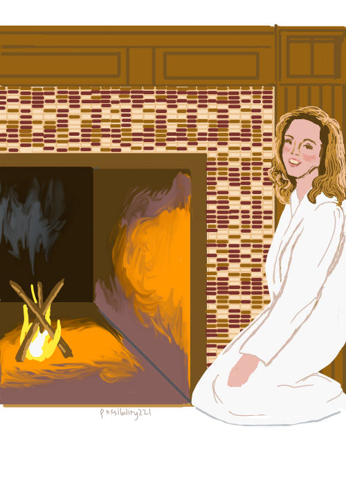 domaystic2022 Fandom:  Elementary prompt:  May 24; fireplace