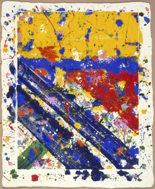 cavetocanvas: Sam Francis, Slant, 1979