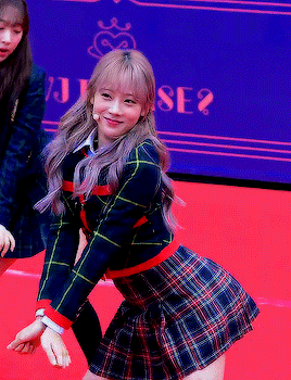 keijeong: a giggly luda after saving herself from slipping over.
