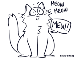 solar-citrus:    ….I don’t remember drawing this but this is an accurate daily interaction with my cat  