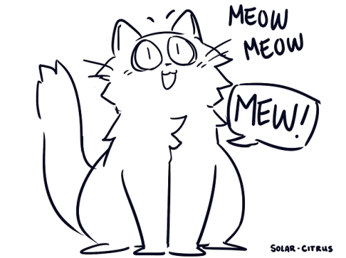 solar-citrus:….I don’t remember drawing this but this is an accurate daily interaction with my cat