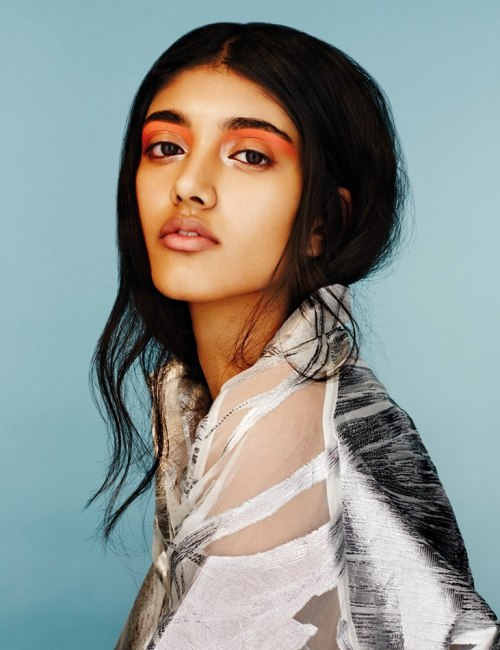 diaryofabookgirl:  Neelam Johal, photographed by Seb Winter  *** Make up fashion.