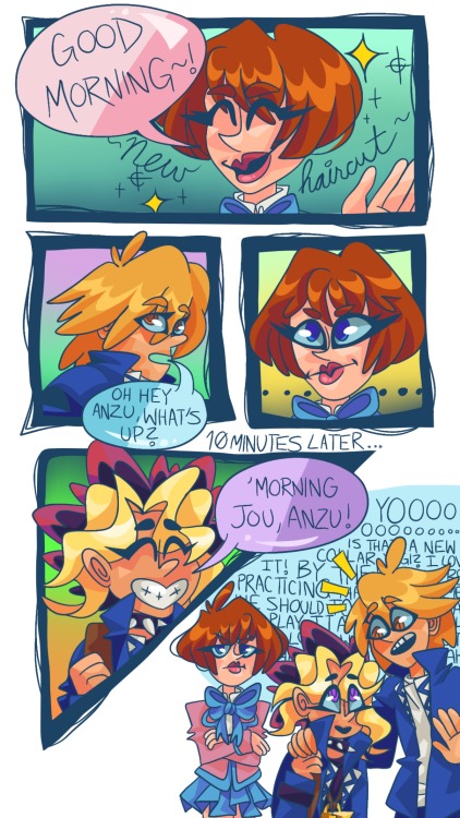 stormzart:At least jou didn’t say something like “did you cut your hair?” And then