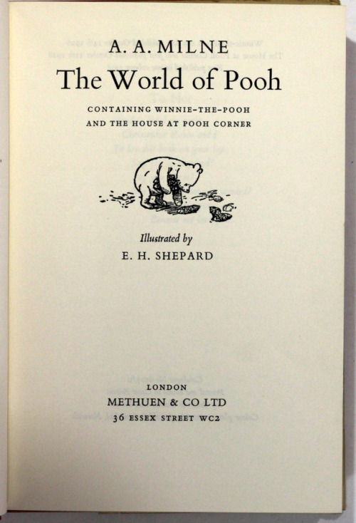 The World of Poohcontaining Winnie-The-Pooh and the House at Pooh Corner A A MilneIllustrated by E H