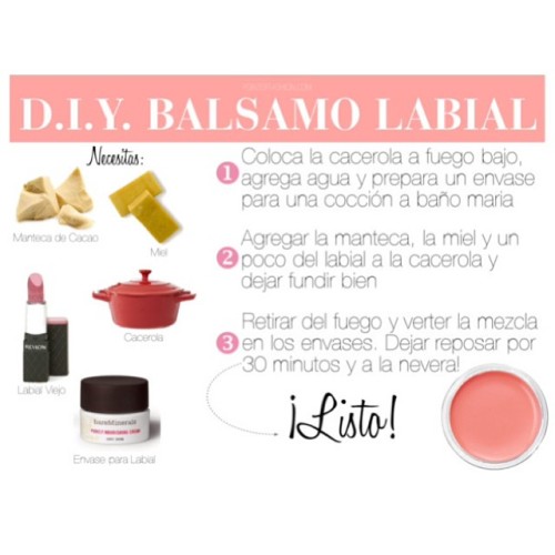 Crea tu propio bálsamo labial en 3 simples pasos y con tan solo 3 ingredientes #DIY #Belleza 