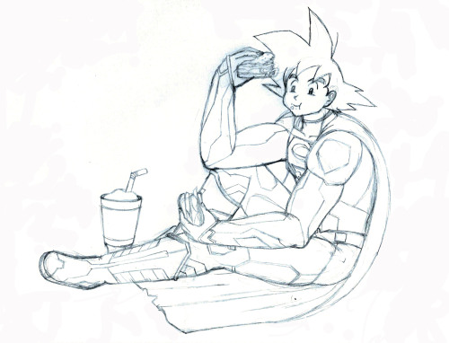 These Are Sketches Ive Made For Another DBZ Crossover Drawing Im Working On. This Time Im Doing A Crossover