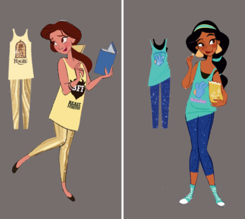 The Princesses from Ralph Breaks the Internet.Character designs by Ami Thompson and costume designs 