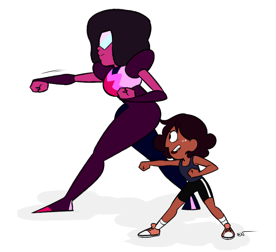 doodles4days:  Anon request for connie and garnet boxing. sorry its kinda late, i