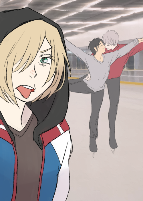 karendoodles: Yuri Plisetsky Documents His Life as Third Wheel AAAAAHHH T-THANK YOU FOR THE 13K OMG