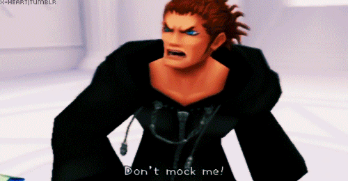 freezepride:  yeoldekeyhole:   (gif source)  Lexaeus informed Riku that he needs