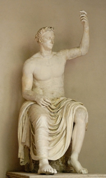 lionofchaeronea: Statue of the Roman emperor Claudius (r. 41-54 CE) as the god Jupiter.  Claudi