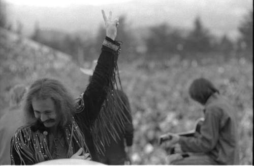 “A Leo and a Scorpio on stage at Balboa Stadium (San Diego, CA) in 1969. CSNY did an early concert t