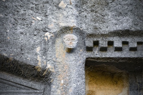 classicalmonuments: Rock cut tombs of the Termessian Necropolis Termessos, Pisidia, Asia Minor (Turk