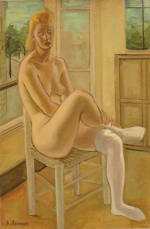 amare-habeo:  Henri Jannot (French, 1909 - 2004)  - Mélancoly, 1942Galerie Bertrand Trocmez, Clermont-Ferrand, France