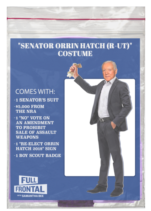 This year’s #SpookiestHalloweenCostume is #BoughtNRASenator. Collect all eight!