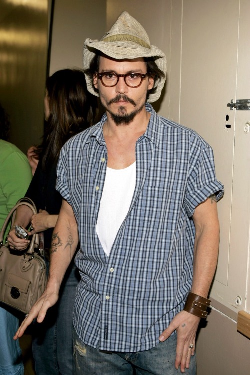 Behind the Scenes: Johnny Depp, 17 years ago, on April 2, 2005, moments before going on stage to fea