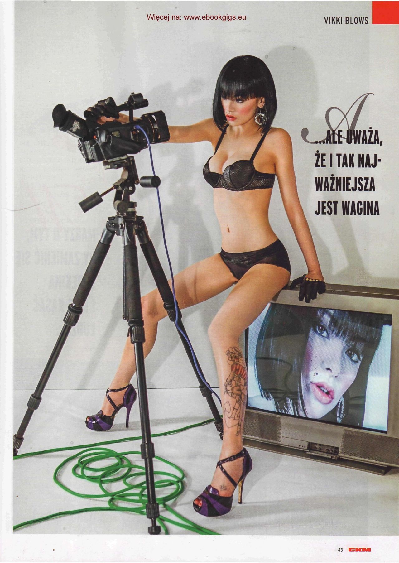 VIKKI BLOWS - CKM Magazine - November 2013 (Pologne/Poland)[FranÃ§ais] Vikki Blows,