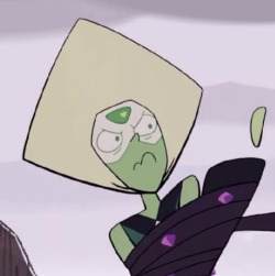I imagine peridot doing this whenever she sees the Gems touching and breaking her stuff