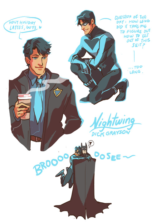 sonialiao:Really wanted to draw little Dick Grayson after too much work stress and ended up going on