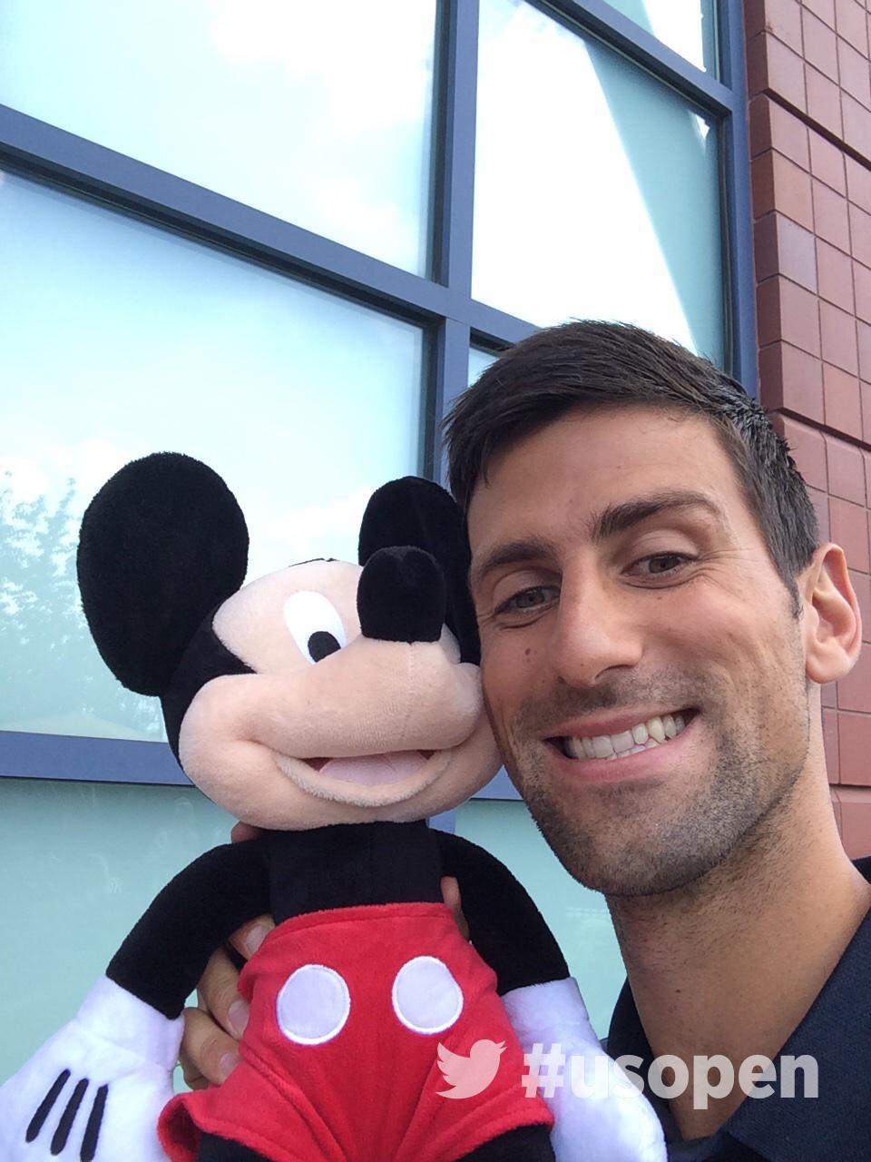 DianaSan — novaknole: Novak taking a selfie with Mickey...