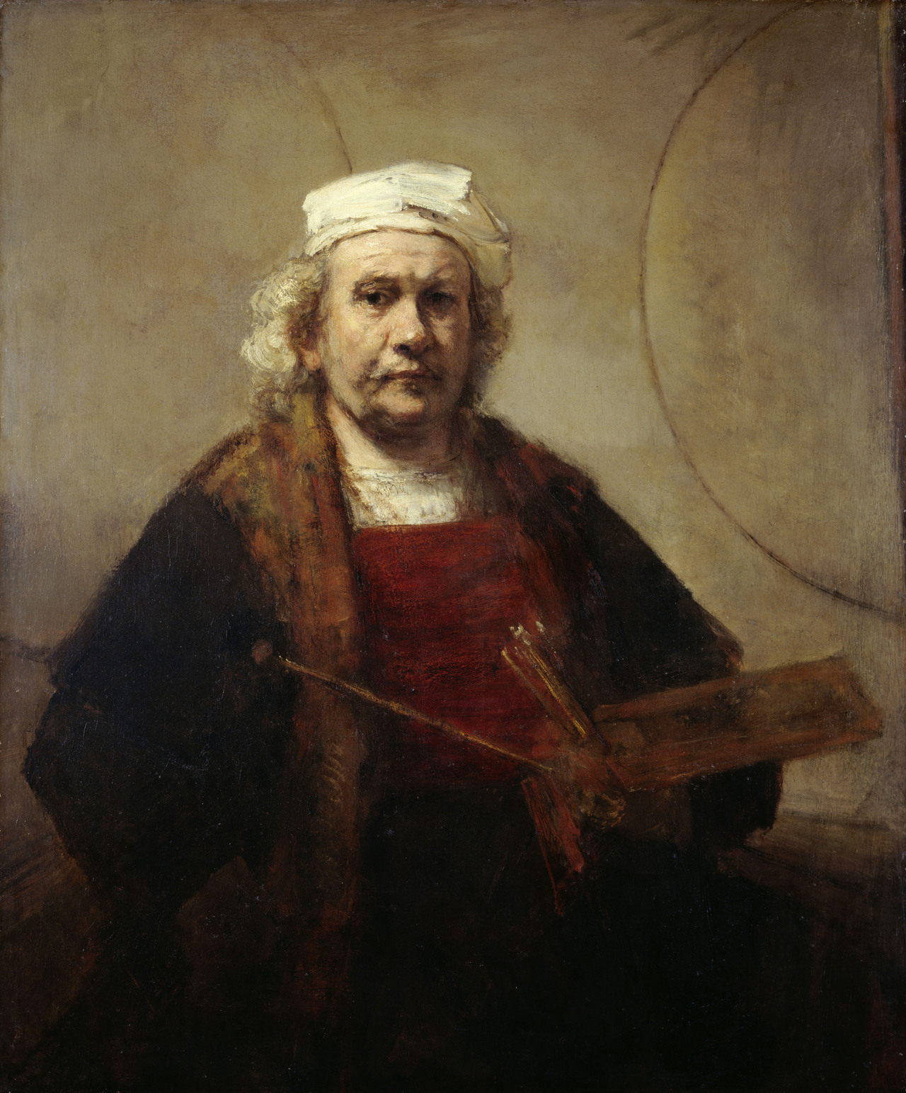 canforasoap: Rembrandt (Leiden, 1606 - Amsterdam, 1669), Self-Portrait with Two Circles
