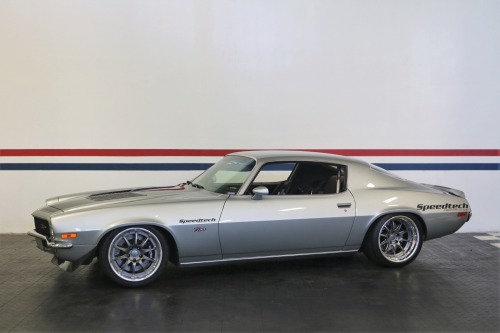 Precious metal. This pro-touring 1970 Chevrolet Camaro Z28 from USA Hot Cars is powered by a Duttwei