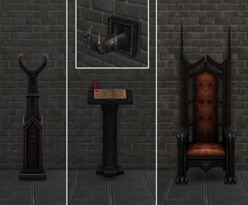 TS4 - Apartment Life Witch Stuff Converted from Sims 2 Two thrones as living chairsFairie Fire and H