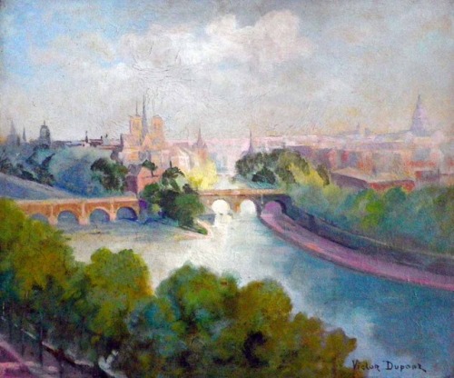 La Cité à Paris   -   Victor Dupont, 1933French, 1875-1941Oil on canvas,55 x 46 cm