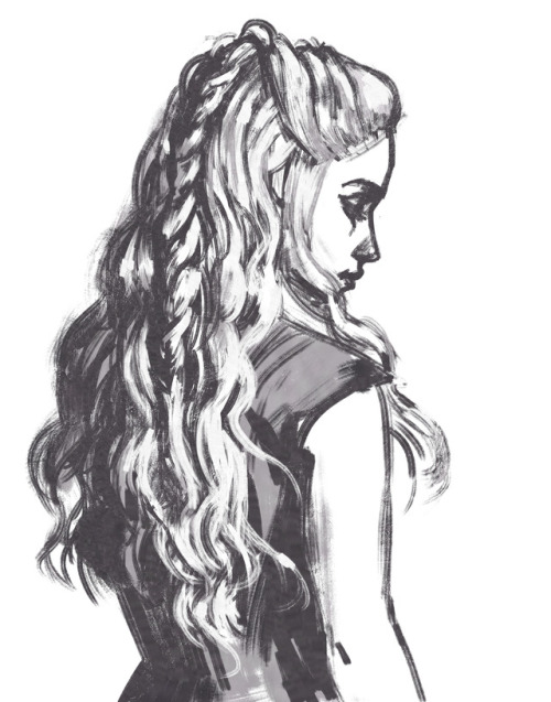 Another #drawcember. Khaleesi, Mother of Dragons, etc, etc, etc… 