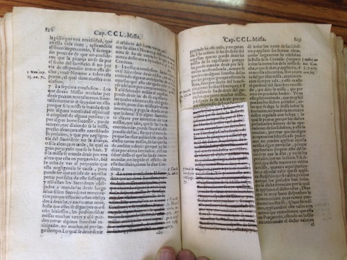 No one expects the Spanish Inquisition!This 1604 Salamanca imprint met the wrong end of an inquisito