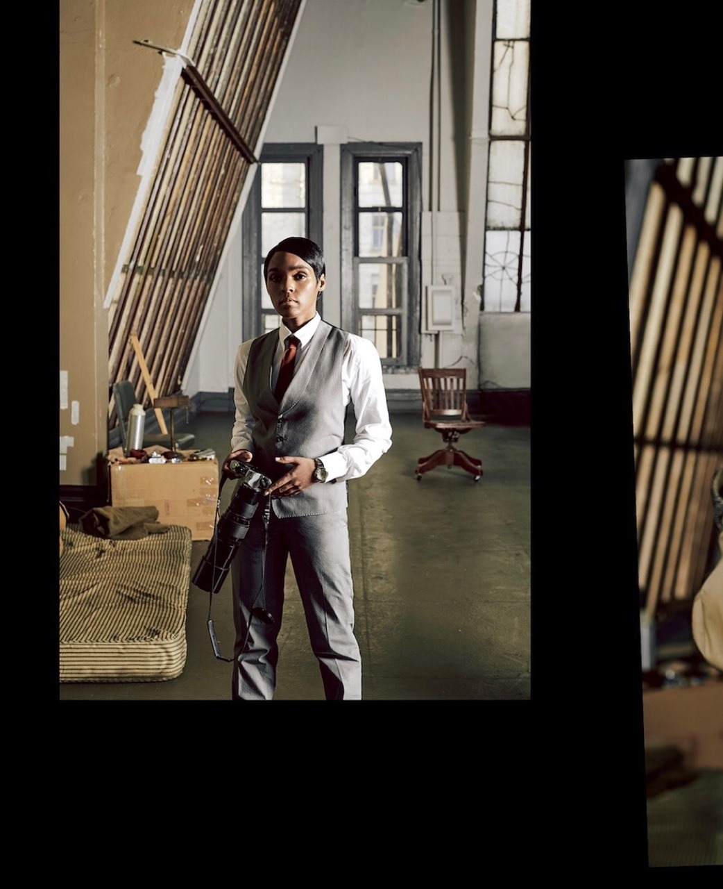 eyeblogaboutnothin:Janelle Monáe “Noir Town” photoshoot for W Magazine directed