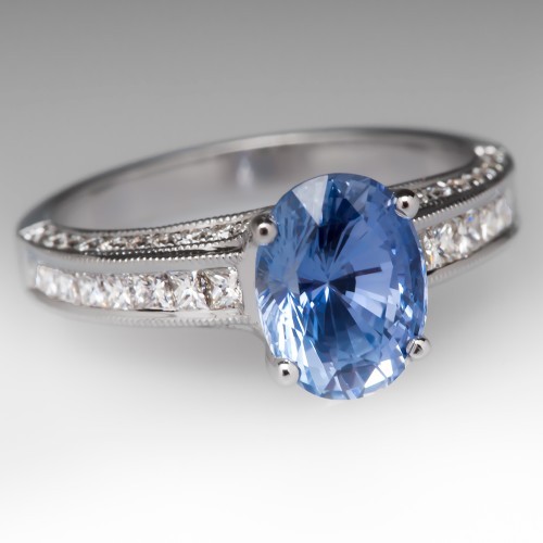 ERAGEM — This gorgeous Ceylon sapphire engagement ring...